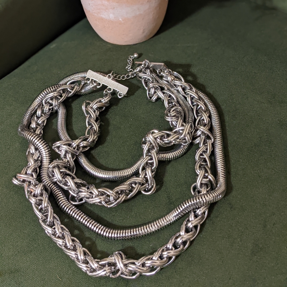 Chunky Silver Necklace
